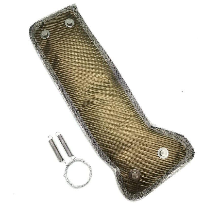 BSTFLEX Turbo Heat Shield Turbocharger Blanket Wrap Spring for Subaru WRX Titanium - Image 1